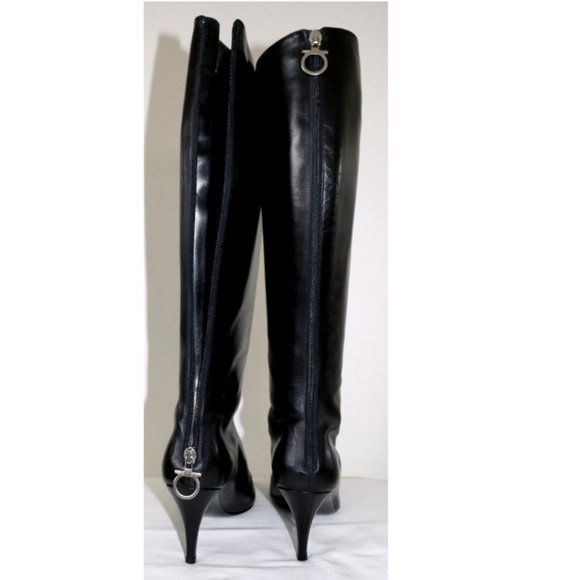 //Host Pick// Salvatore Ferragamo Gancini Knee-High Boots - Picture 3 of 9